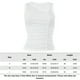 thumbnail image 2 of Chaleco Traje diario de color sólido con cuello en V y corte entallado plisado con top básico para mujer (blanco S) Cgtredaw Blanco T S para Mujer, 2 of 9