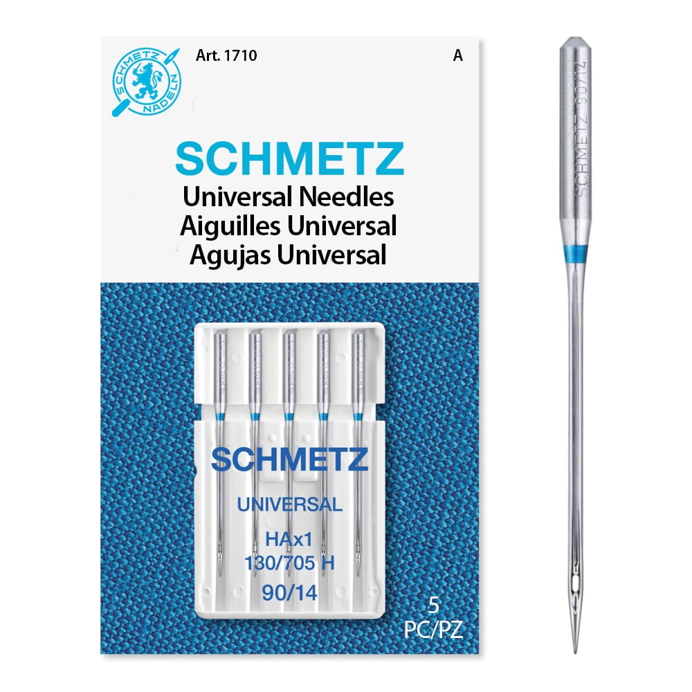 (3 pack) Schmetz Universal Sewing Machine Needles -Size 90/14, 5 Count