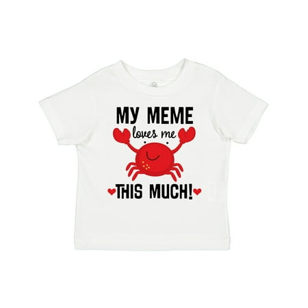 

Inktastic Meme Loves Me Grandson Gift Toddler Boy or Toddler Girl T-Shirt