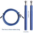 thumbnail image 3 of Speed ​​Jump Rope, Adjustable Speed ​​Rope Jump Rope with Non-Slip Alloy Handle and Smooth Bearings for Adults Kids Sport Training Fitness(Blue), 3 of 5