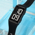 thumbnail image 4 of Square Men's and Women's Leisure Sports Digital Watch Multifunctional Sports Watch Digital Dial Waterproof LED Watch Fashion Minimalist Design, 4 of 7