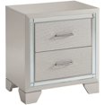 thumbnail image 1 of Ashley Furniture Lonnix 2 Drawer Nightstand in Silver, 1 of 1