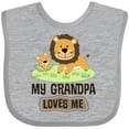 thumbnail image 3 of Inktastic Grandpa Loves Me Grandson Boys or Girls Baby Bib, 3 of 4