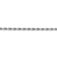 thumbnail image 3 of 14K White Gold necklace Rope chain Diamond-cut 30 in 4.5 mm, 3 of 5