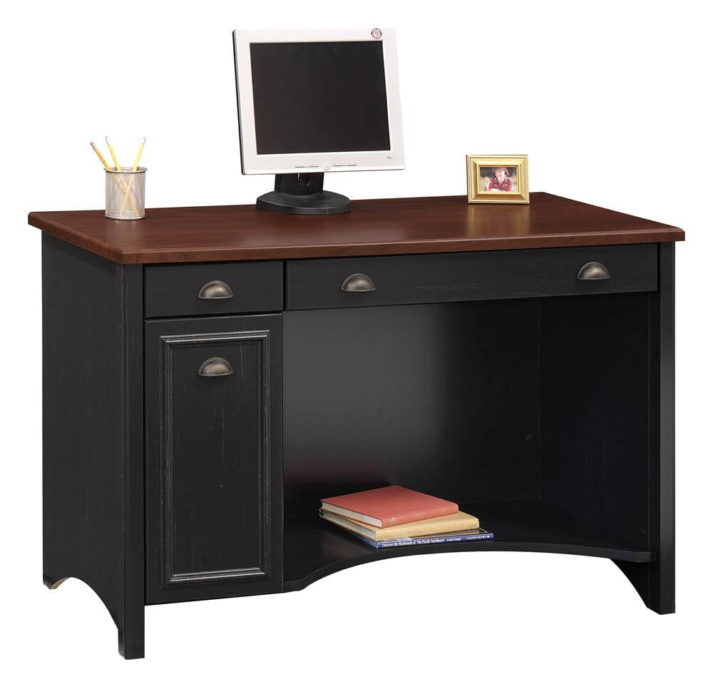 Antique Black & Cherry Stained Computer Desk - Walmart.com ...