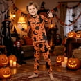 thumbnail image 2 of Family Halloween Pajama Set Long Sleeve Crew Neck, Soft Halloween Family Pajamas with Witch Moon Star Print, Magical Matching Halloween Pajamas Sleepwear, 2 of 4