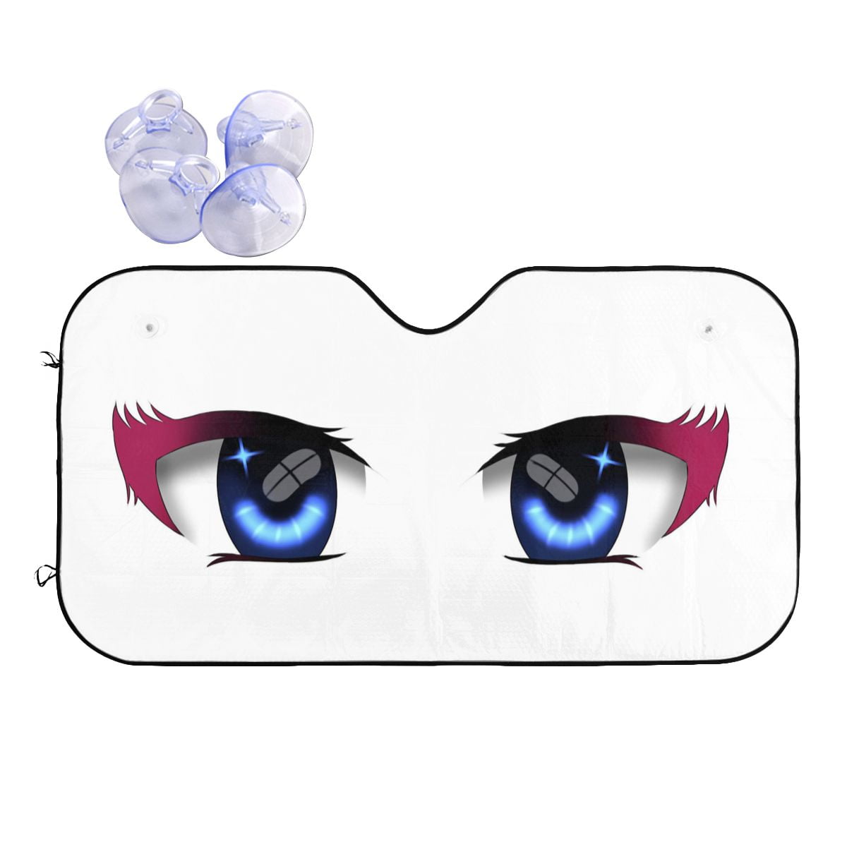 Devil Eyes Universal Windshield Sunshade 76x140cm Cartoon Foils Car