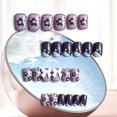 thumbnail image 4 of 24PCS Patch à Ongles Lavande Type de Colle de Style Doux Amovible Court Paragraphe Manucure Gagner du Temps Faux, 4 of 5