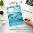 thumbnail image 5 of ALAZA Plastic Clipboard A4 Letter Size Decorative Clipboards for Students Women Men 9" x 12.5" Dolphins Swim, 5 of 6