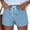 Blue, variant on Jean Shorts for Women High Waisted Pull On Drawstring Waist Trendy Denim Jorts Summer Casual Jean Shorts with Pockets Summer Comfortable Going Out Sweatpants Fashion Short 2026 Blue L
