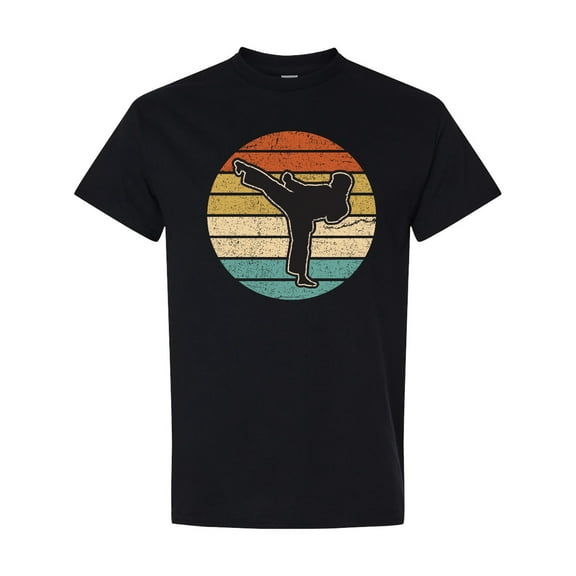 Inktastic Karate Martial Arts Retro Sunset T-Shirt
