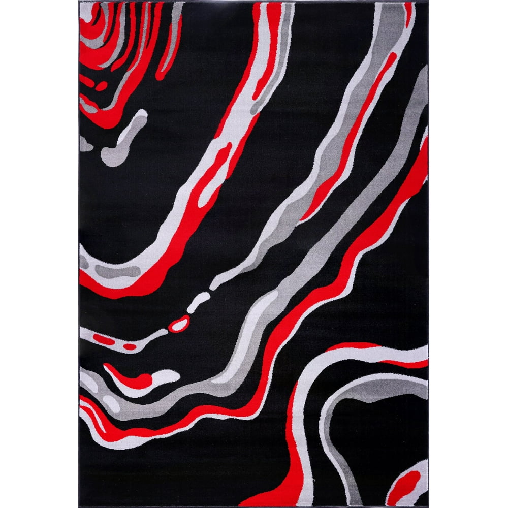 Ladole Rugs Calvin Abstract Contemporary Modern Area Rug Carpet in