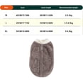 thumbnail image 3 of Fievgin Dog Sweater with Leash Ring, Soft Warm Winter Fleece Vest for Small Dogs Cats Puppy Size XL, 3 of 7