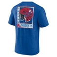 thumbnail image 3 of Men's  Blue Quebec Nordiques Earnest Will Tri-Blend T-Shirt, 3 of 3