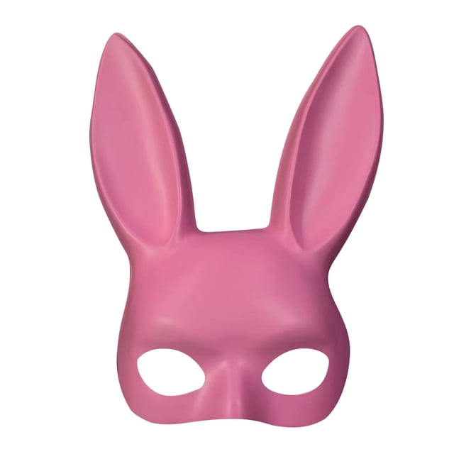Máscara de conejito, máscara de conejo de mascarada para mujer para cumpleaños, Pascua, Halloween, accesorio de fiesta
