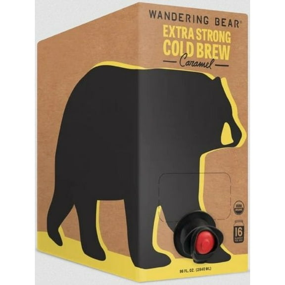 Wandering Bear Caramel Cold Brew Coffee, 96 Ounce -- 3 per case