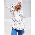 thumbnail image 6 of Zeagoo Womens Stylish Design V-Neck Blouse Long Sleeves Pleated Business Casual Tunic Tops, 6 of 6