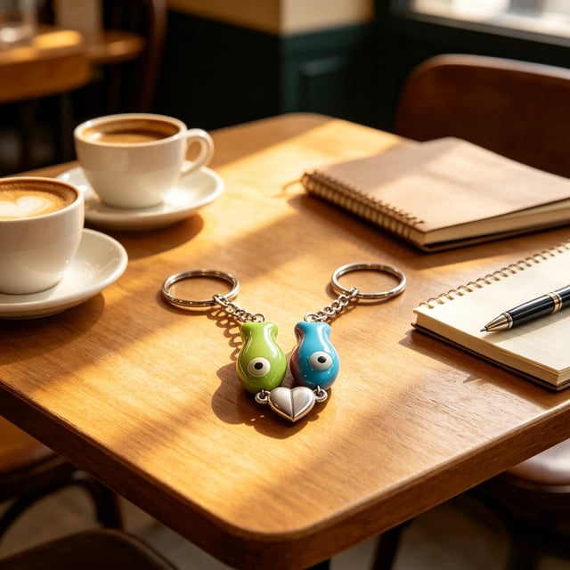 Metal Key Chain with Secure Ring for Daily Use Keys Luggage Home Organization