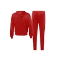 thumbnail image 3 of LovelyWholesale Long Sleeve Hooded Collar Hooded Collar Kangaroo Pocket Men's Tracksuit Set, 3 of 6