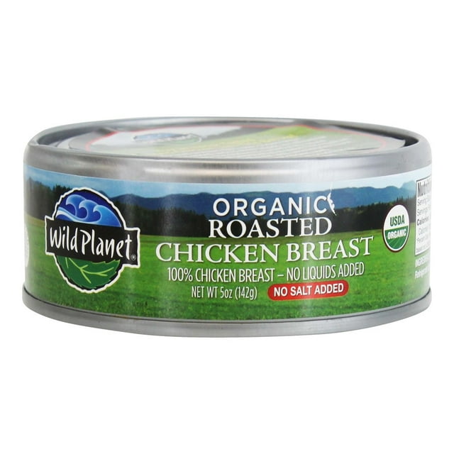 Wild Planet - Organic Roasted Chicken Breast No Salt Added - 5 oz.