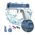 thumbnail image 1 of Pistola de agua eléctrica azul para niños y adultos - Pistola de agua - Juguetes de pistola de agua de plástico - Alcance de hasta 32 pies - Super One To, 1 of 5