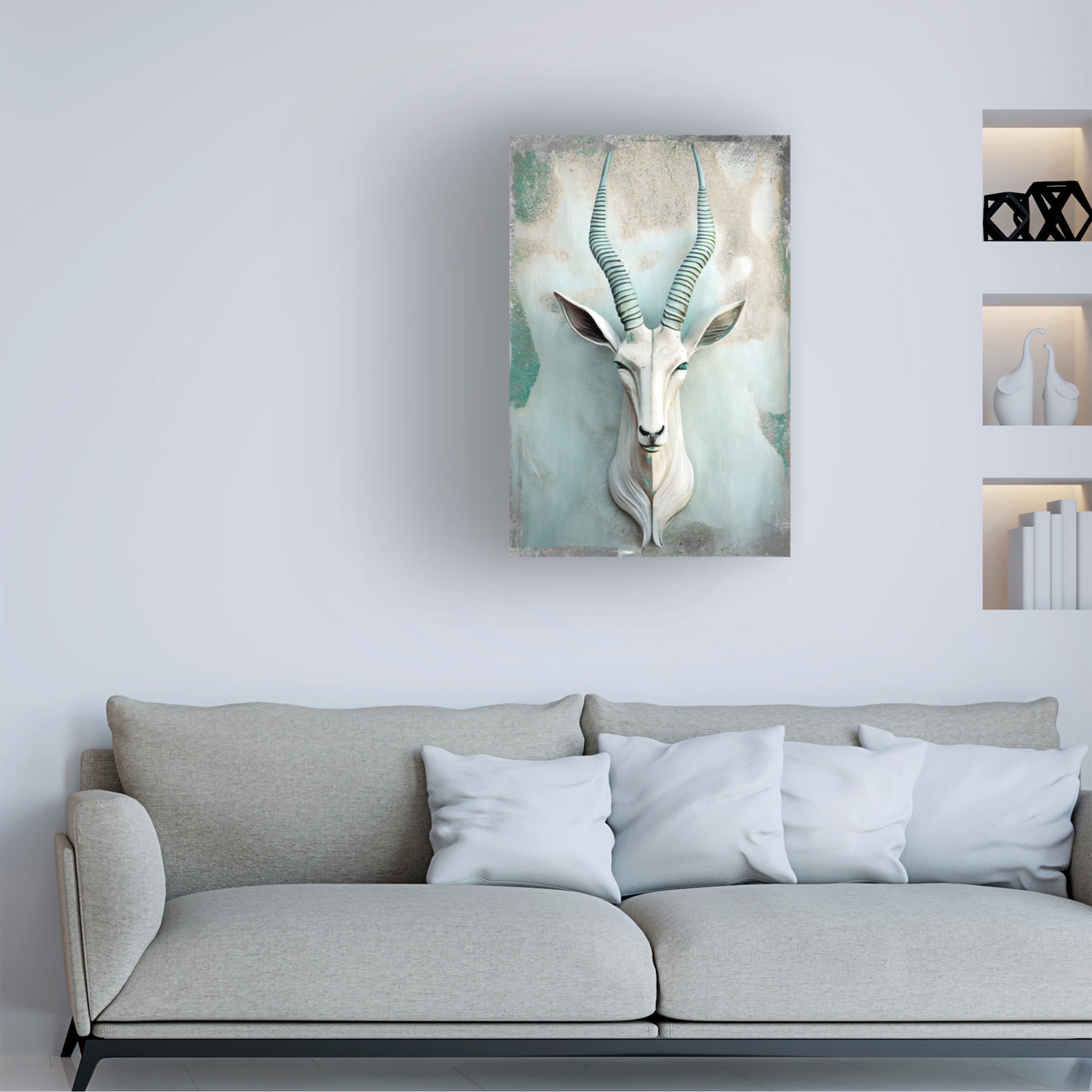 Canvas Wall Art - Sasha 'Rainmaker' Wall Art for Living Room, Bedroom, or Office Décor by Trademark Fine Art - 30 x 47 Inches
