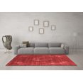 thumbnail image 3 of Ahgly Company Indoor Square Persian Red Bohemian Area Rugs, 5' Square, 3 of 4