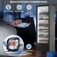 thumbnail image 5 of 35.3 Cu. Ft Black Commercial Beverage Merchandiser Cooler – Upright Refrigerator with Glass Door & Adjustable Shelves, Ideal for Stores, Restaurants, Bars & Supermarkets, 5 of 7
