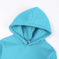 thumbnail image 7 of Kids Cotton Sweatsuits Girls Boys Fleece Lined Winter Outfits 2 Piece Sets Hoodies Joggers Sweatpants with Pockets Sky Blue, Size 6-7 Y, 7 of 7