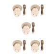 thumbnail image 1 of Toystoory Paquete de 10 colgantes de animales de pared para sala de estar, rebanadas de para niños, decoración colgante de bricolaje con cuerda de Huevo de raya 5piezas Toystoory CBP183451, 1 of 5