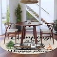 thumbnail image 3 of Camper Van Round Area Rug 8Ft Washable Large Circle Rugs for Living Room Dorm, Modern Vintage Camping Burlap Rustic Non-Slip Carpet Floor Mats Indoor Outdoor Carpet Runner Aesthetic Home Decor, 3 of 8