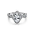 thumbnail image 3 of Marquise Cut Diamond Bridal Ring Set - Infinity Halo Engagement Ring in 925 Sterling Silver - Twisted Women Wedding Ring Set, 3 of 5