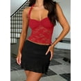 thumbnail image 5 of Gamvdout Lace Tops for Women Halter Sexy Going Out Tank Crop Fashion Top, 5 of 5