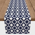 thumbnail image 3 of Creative Products Boho Aztec Pattern Navy Blue 16x90 Poly Twill Table Runner, 3 of 3