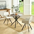 thumbnail image 1 of Homy Casa Table à Manger de 31,5 Po pour 2 à 4 Personnes - Petite Table Ronde de Cuisine pour Bistro, Table de Réception, Espresso, 1 of 5