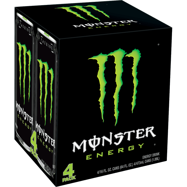 Monster Original Energy Drink, 16 Fl. Oz., 4 Count