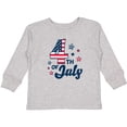 thumbnail image 3 of Inktastic 4th of July with Striped Stars Boys or Girls Long Sleeve Toddler T-Shirt, 3 of 5