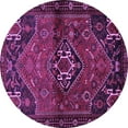 thumbnail image 1 of Ahgly Company Indoor Round Persian Purple Traditional Area Rugs, 7' Round, 1 of 4