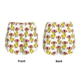 thumbnail image 3 of Daiia Rubber Duck Chicken Bird Pattern Women's 2 in 1 Running Shorts - Lightweight Athletic Workout Gym Yoga Shorts Liner with Phone Pockets-Large, 3 of 7