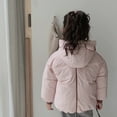 thumbnail image 5 of Boys Girls Winter Coats Kids Lightweight Padded Jacket Bear Hooded Outerwear Toddler Clothes 1-6Years, 5 of 9