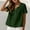 A275 Army Green, variant on Xdegoge Cotton Linen Tops for Women Short Sleeve V Neck Shirts Casual Pleated Blouses Relaxed Fit Summer Tunic Tops Lightweight Breathable Pullover for Work Office Daily Wear