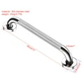 thumbnail image 4 of 12 Inch Anti Slip Shower Grab Bar Handle, Chrome Stainless Steel Bathroom Grab Bar,Safety Hand Rail Support,Handicap Elderly Senior Saft Assist Bath Bathtubs and Showers, 4 of 9