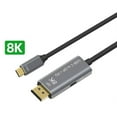 thumbnail image 4 of TAPDRA 8K USB-C to DisplayPort Cable Bidirectional Conversion for High-Resolution Displays, 4 of 9
