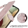 thumbnail image 6 of SaniMore for Samsung Galaxy A54 5G Wallet Case with [RFID Blocking] Card Holder, PU Leather Magnetic Embossed Tree Flip Cover with Kickstand & Wrist Strap Full Body Protective Shell, Rosegold, 6 of 8