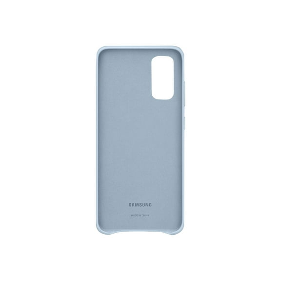 Samsung Leather Cover EF-VG980 - Back cover for cell phone - aluminum, leather - blue - for Galaxy S20, S20 5G