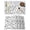 White, variant on Mathematics Tools Sketch Placemats Set of 2 Black Modern Abstract Icons Place Mats Indoor Wipeable Table Mats Washable Cloth Dining Table Placemats for Kitchen Holiday Party Home Decor 13x19 Inch