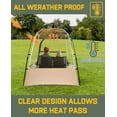 thumbnail image 4 of Pod  Weather  Tent, Outdoor Pop Up Bubble Clear 540? View Winter Tent for 1-2 Person,  Cold Weather Shelter with Rainfly for Soccer, Football, Softball & Other  Events, 4 of 6