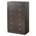 thumbnail image 6 of Spaco Modern Simple 6-Layer 7-Drawer Dresser, Drawer Cabinet with Gold Handle, Brown, 6 of 14