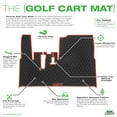 thumbnail image 5 of Xtreme Mats Yamaha Golf Cart Mat, Full Coverage Golf Cart Floor Liner Mat - Fits Yamaha Adventurer (2007-2017), G29, YDR, & Drive (Gen1) Models Only - Black with Green Trim, 5 of 8