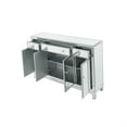 thumbnail image 3 of Elegant Decor Reflexion 4 Door 56" Mirrored Buffet Cabinet in Antique Silver, 3 of 3